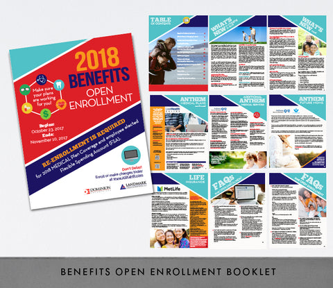 HR open enrollment booklet design