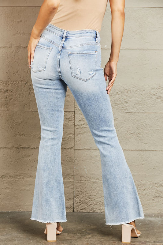 BAYEAS Izzie Mid Rise Bootcut Jeans - Blessed & Boujee Boutique