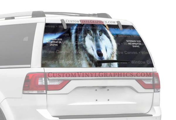 Unique Wolf Rear Window Graphics – Custom Vinyl Graphics