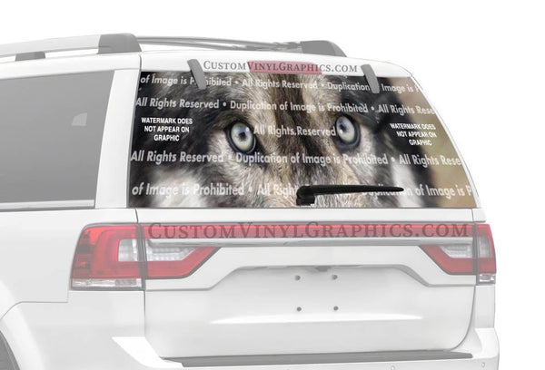 Unique Wolf Rear Window Graphics – Custom Vinyl Graphics