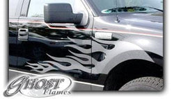 Backfire Flames Vinyl Decals for car and truck