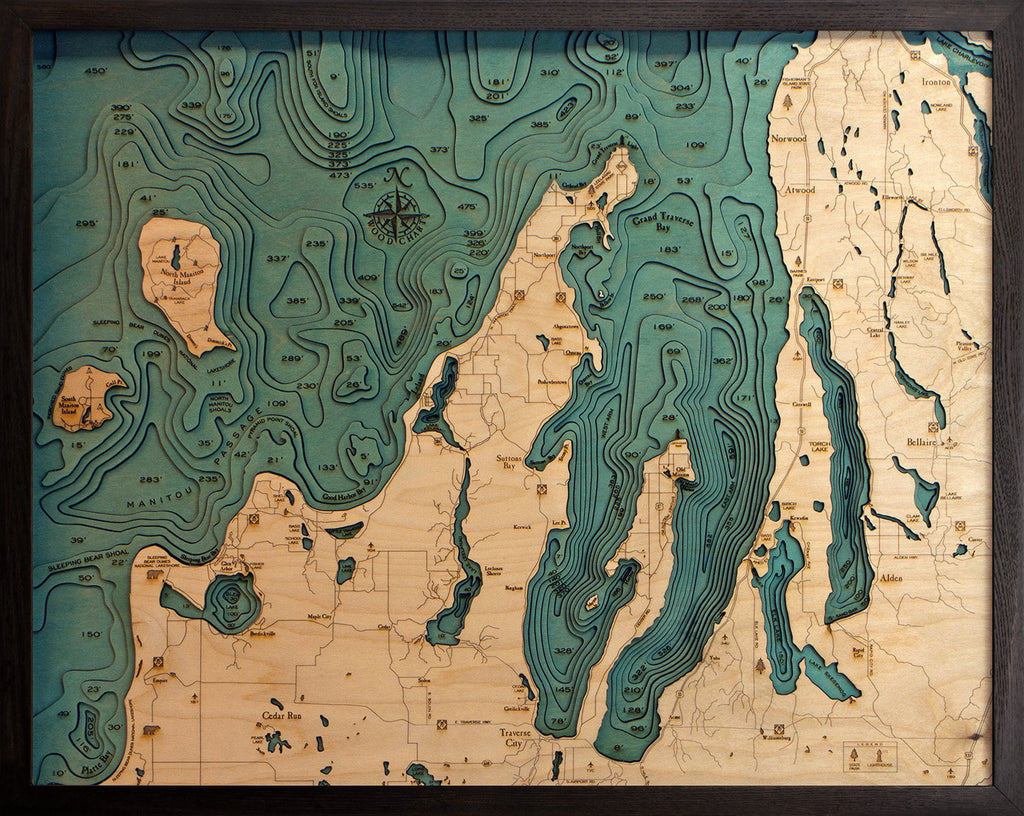 grand-traverse-bay-leelanau-wood-carved-topographic-lake-art