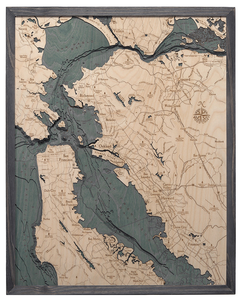 san-francisco-bay-area-wood-carved-topographic-depth-chart-map