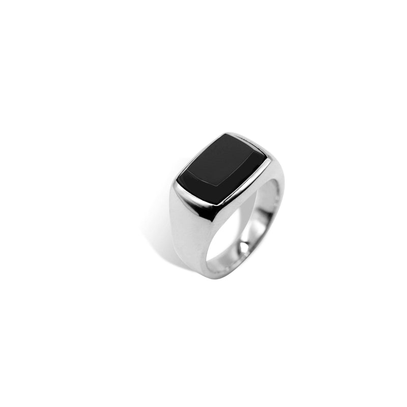 onyx rectangle ring