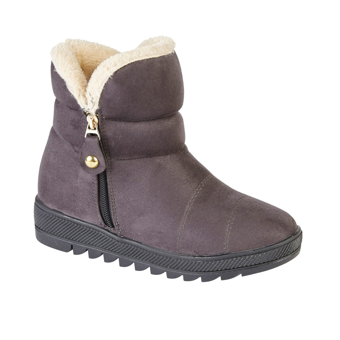ladies fur lined ankle boots uk