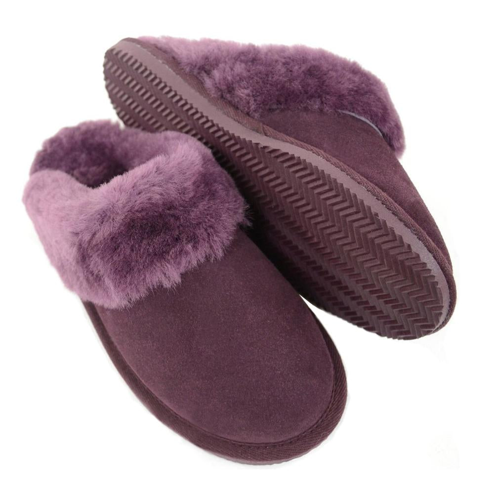 mule fur slippers