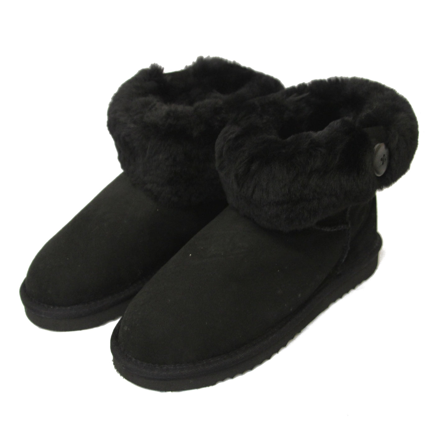 ladies black sheepskin boots