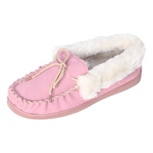 pink moccasin slippers