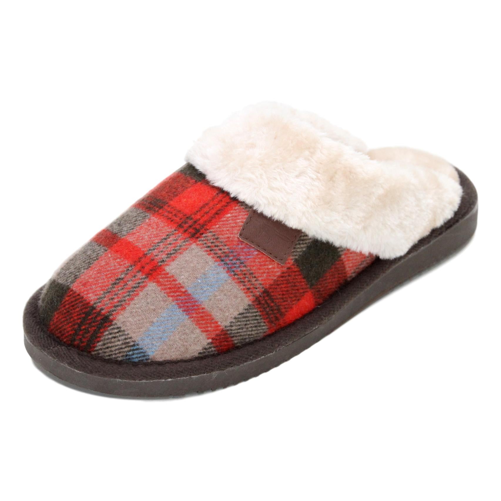 ladies full fur slippers