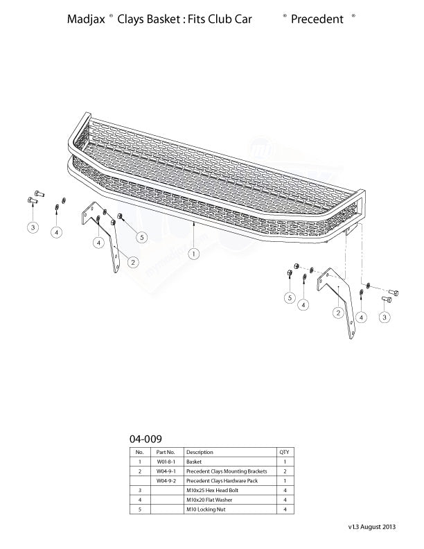 Installation Guide for Club Car Precedent Basket