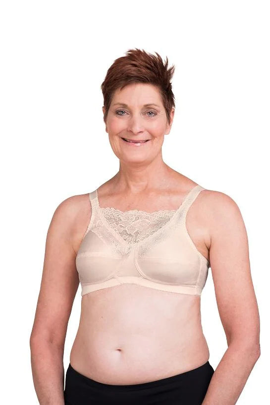 Barbara Strapless Molded Cup Mastectomy Bra - Nude