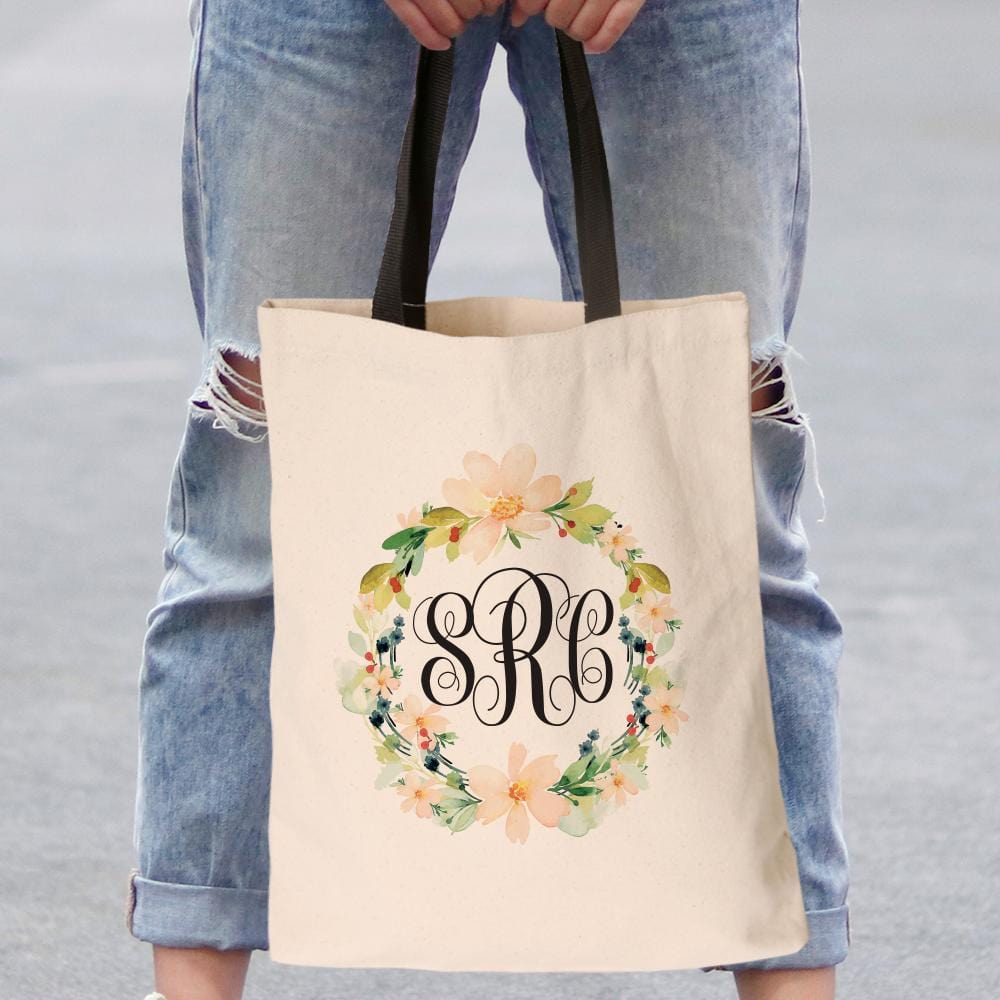 Floral Gifts - Monogrammed Tote Bag - Buy now – Monogram Online