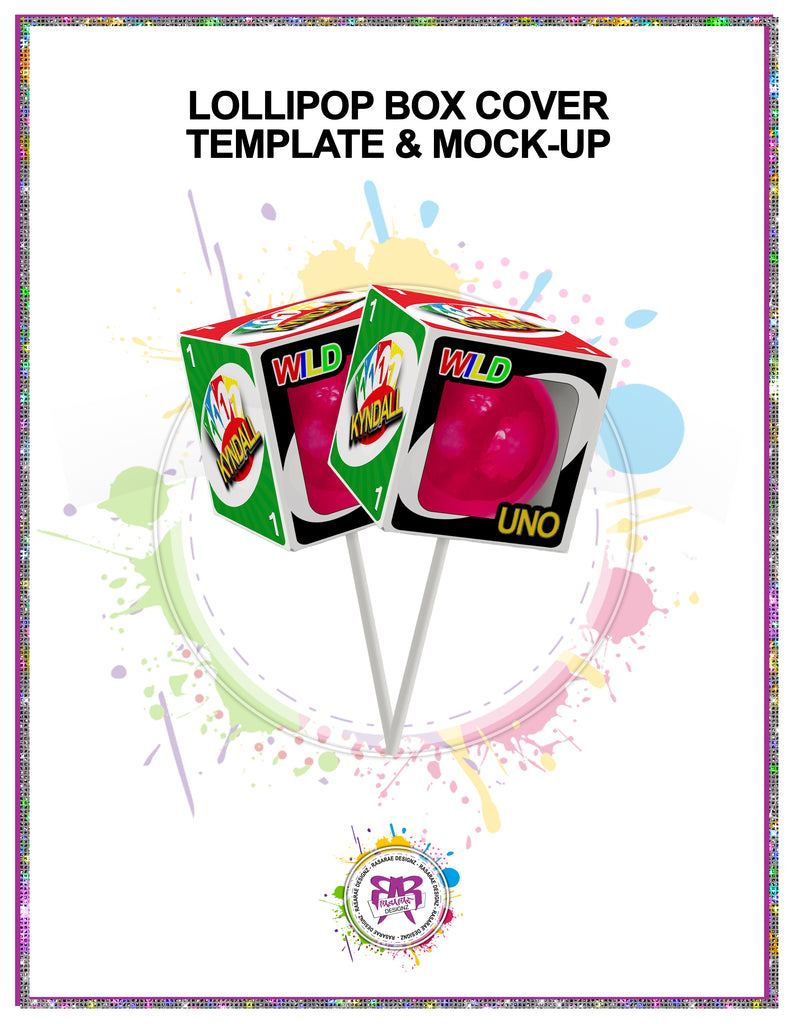 Download Lollipop Box Cover Template & Mock-up - RasaRae Designz