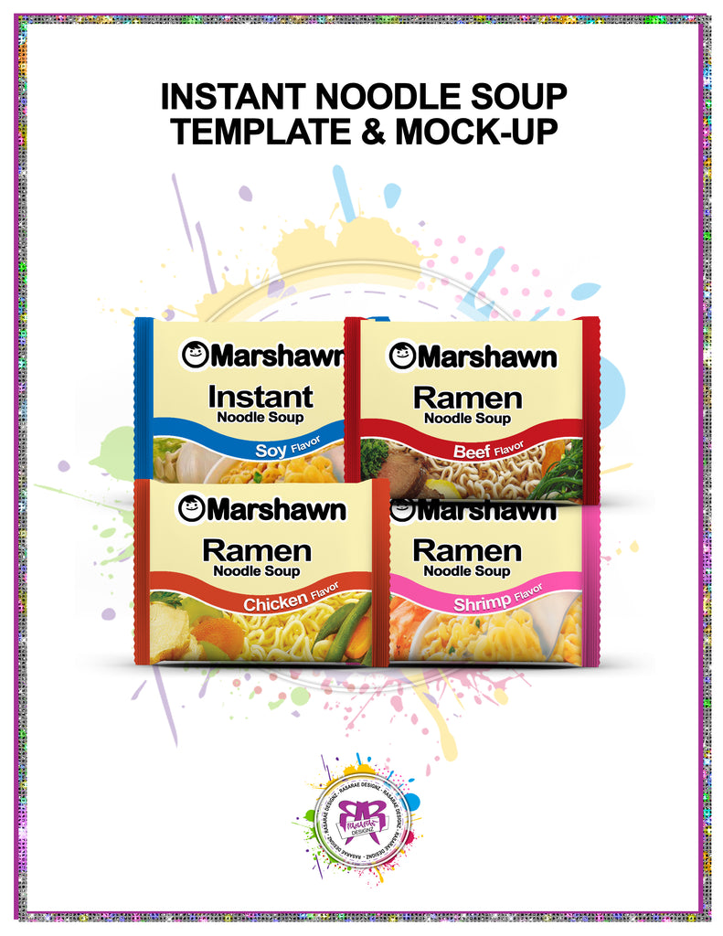 Download Instant Noodle Soup Template & Mock-up - RasaRae Designz