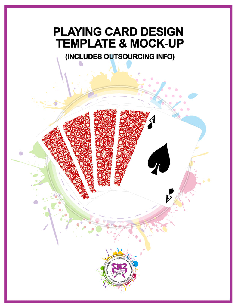 Download Playing Card Design Template & Mock-up - RasaRae Designz