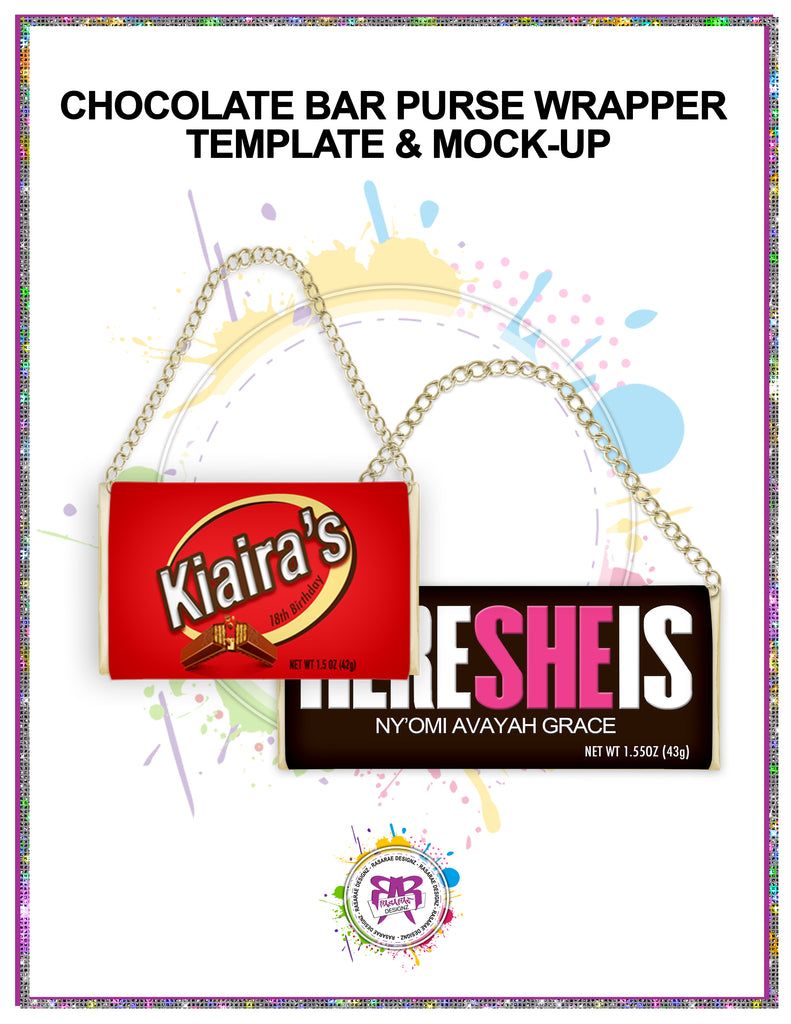 hershey bar purse template