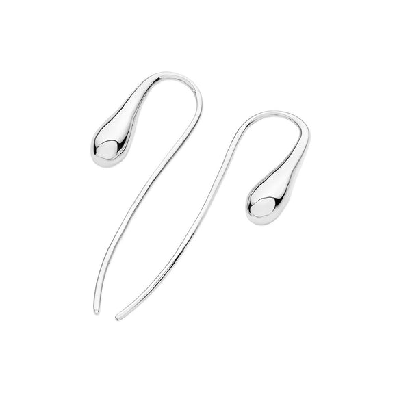 Silver Hook Drop Earrings