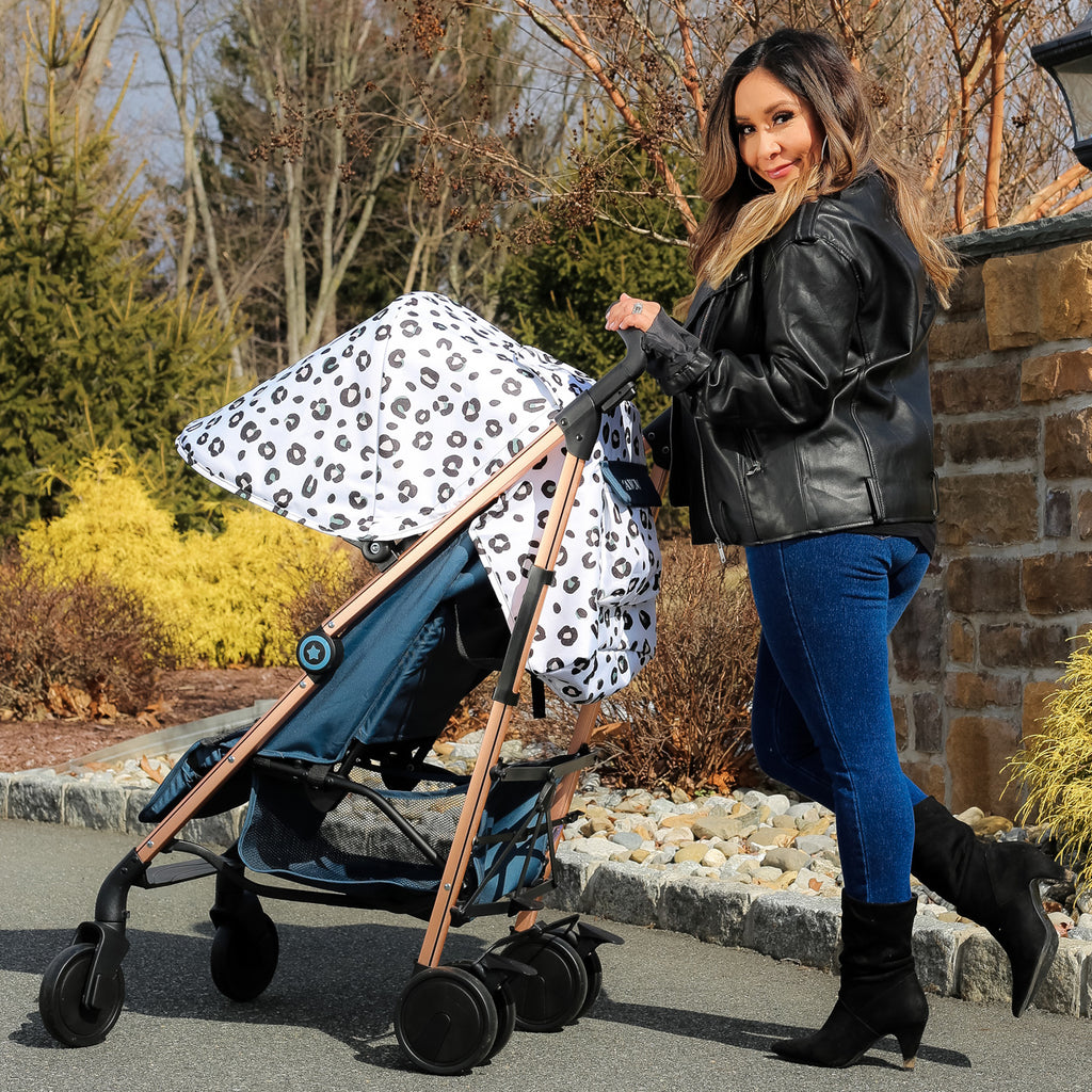 my babiie leopard print stroller