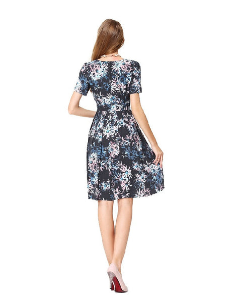Love Skater Dress in Bright Floral – YannyExpress
