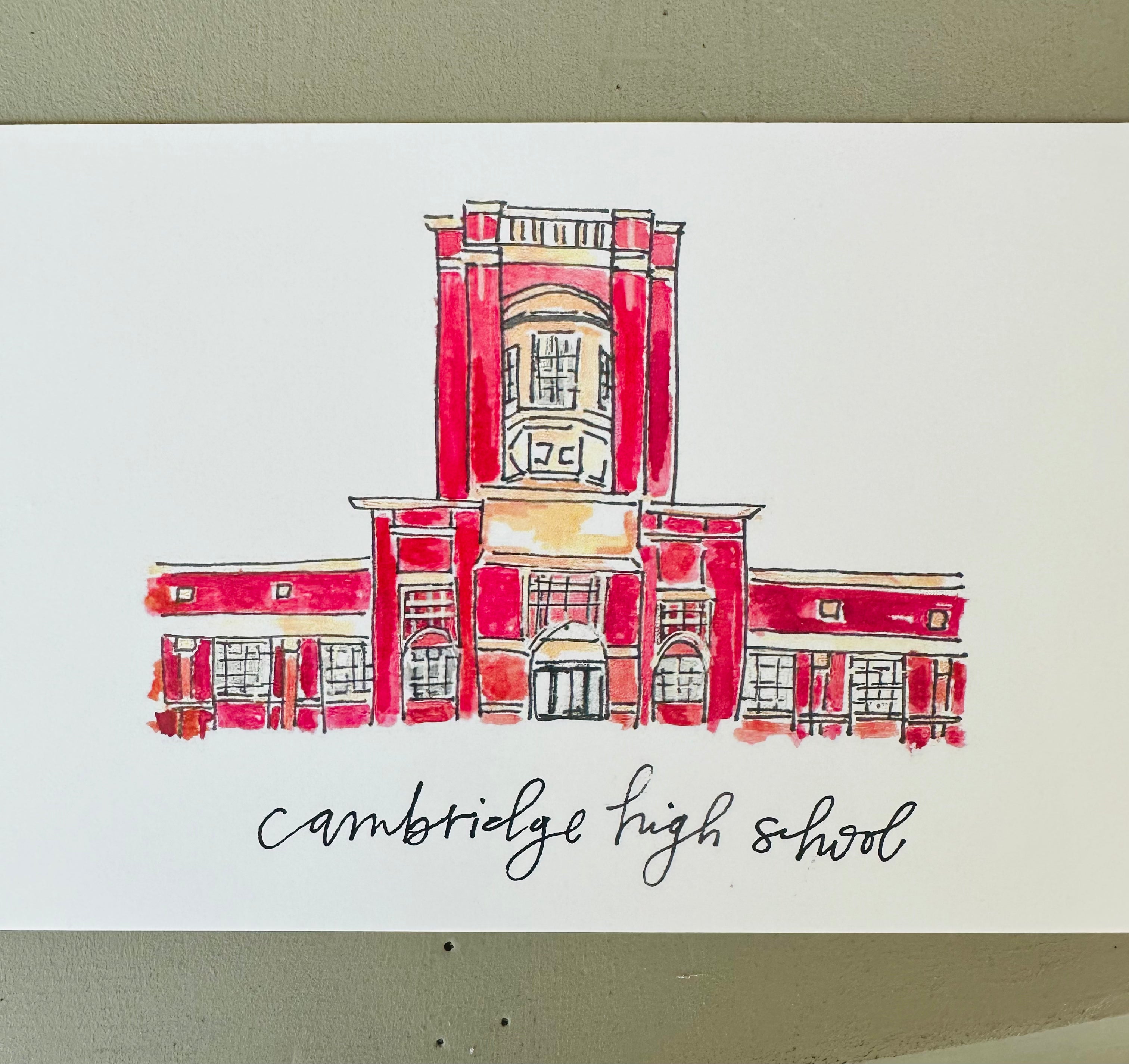 Cambridge High School (Milton, GA) Flat Notecards