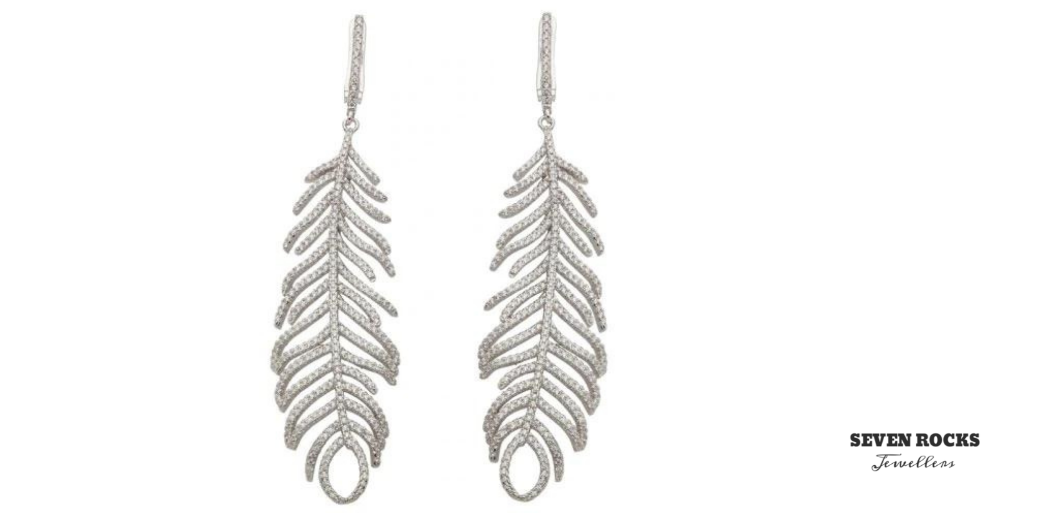 Silver leaf earrings for women