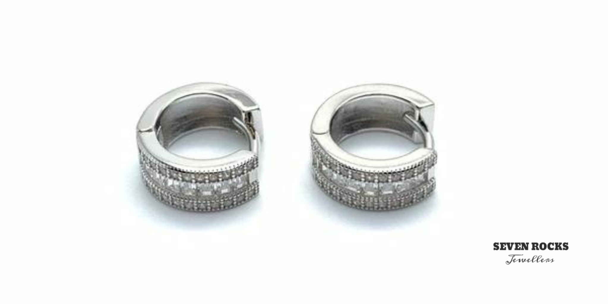 women's hoop silver earring