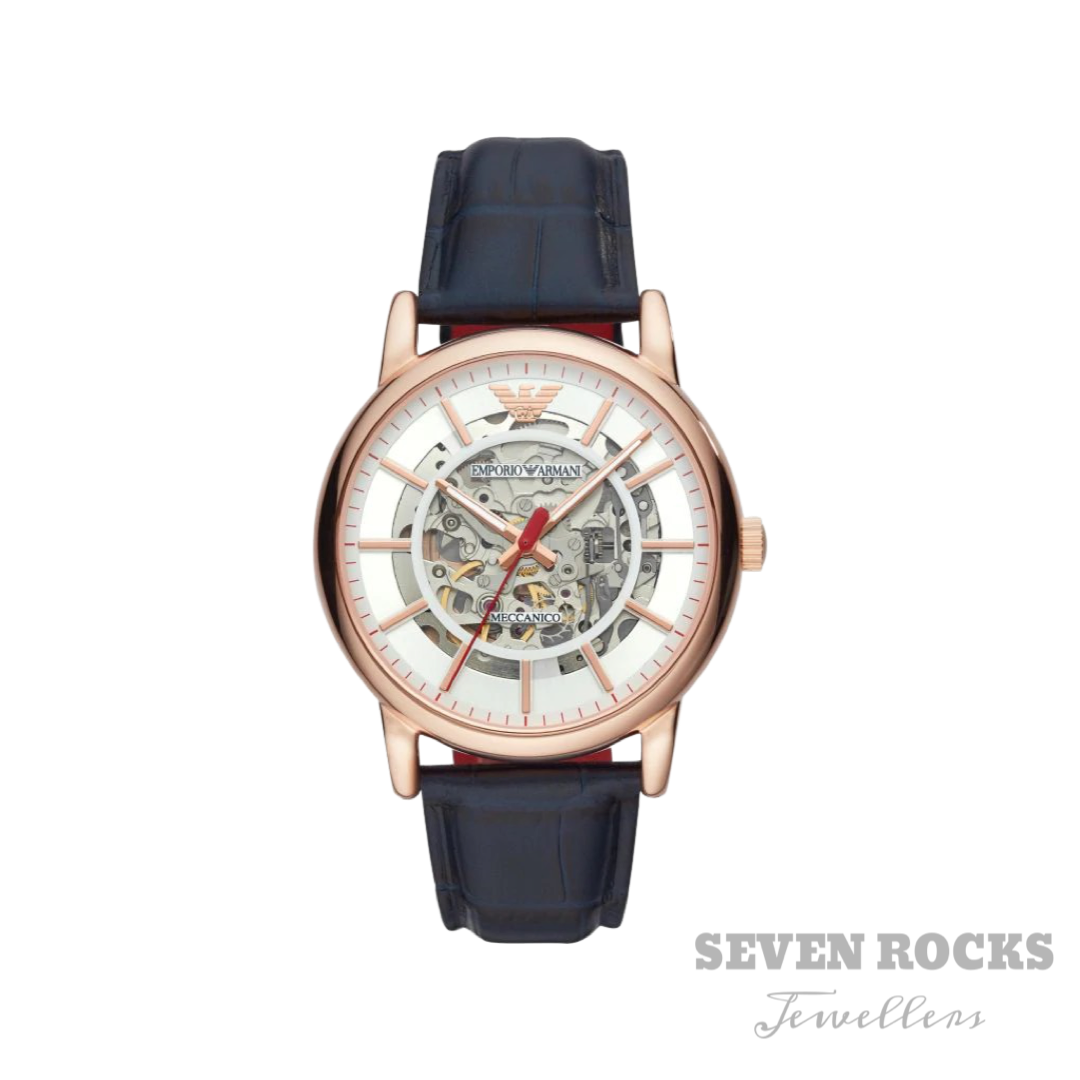 Emporio Armani Men's Automatic Watch Meccanico Luigi Skeleton AR60007 -  Seven Rocks