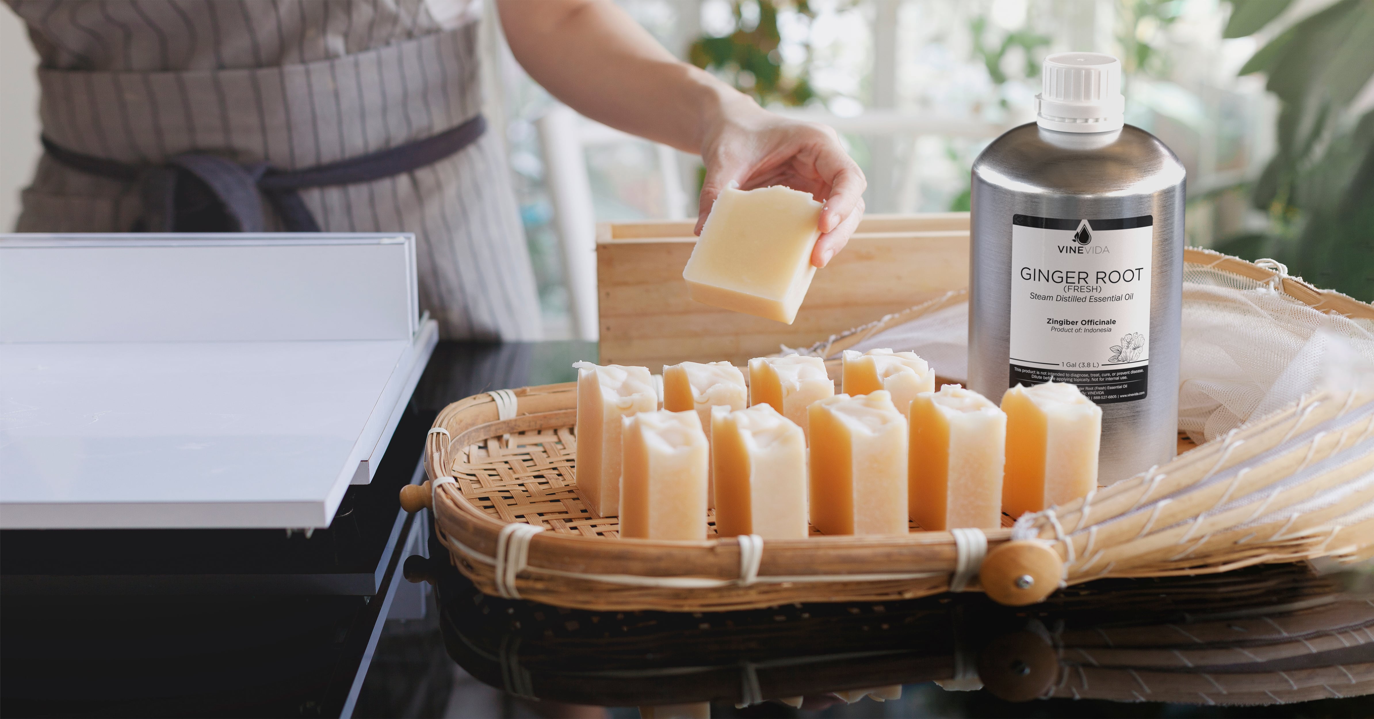 Ginger Essential Oil Soap Making