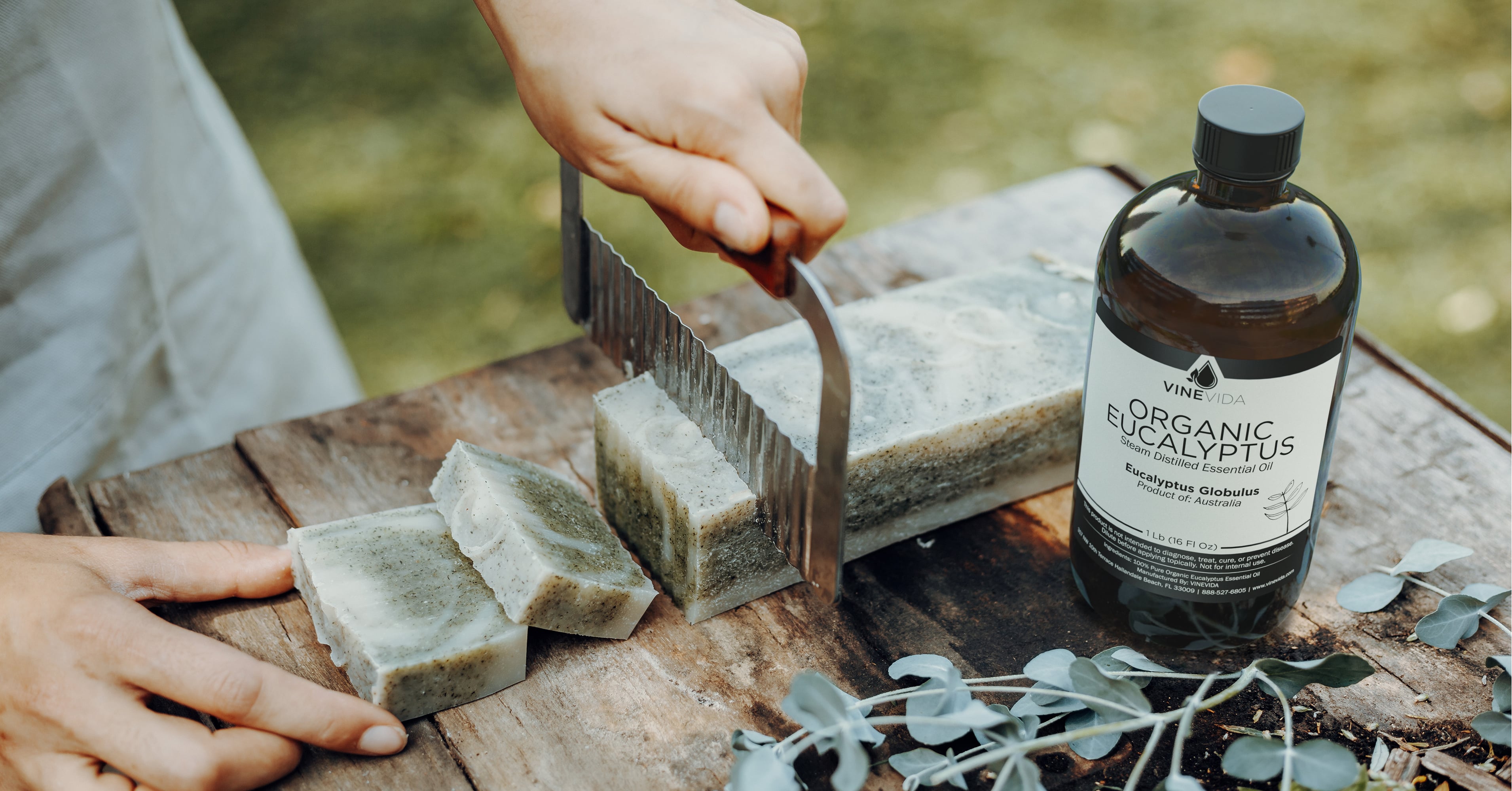 Organic Eucalyptus Essential Oil Soap Making