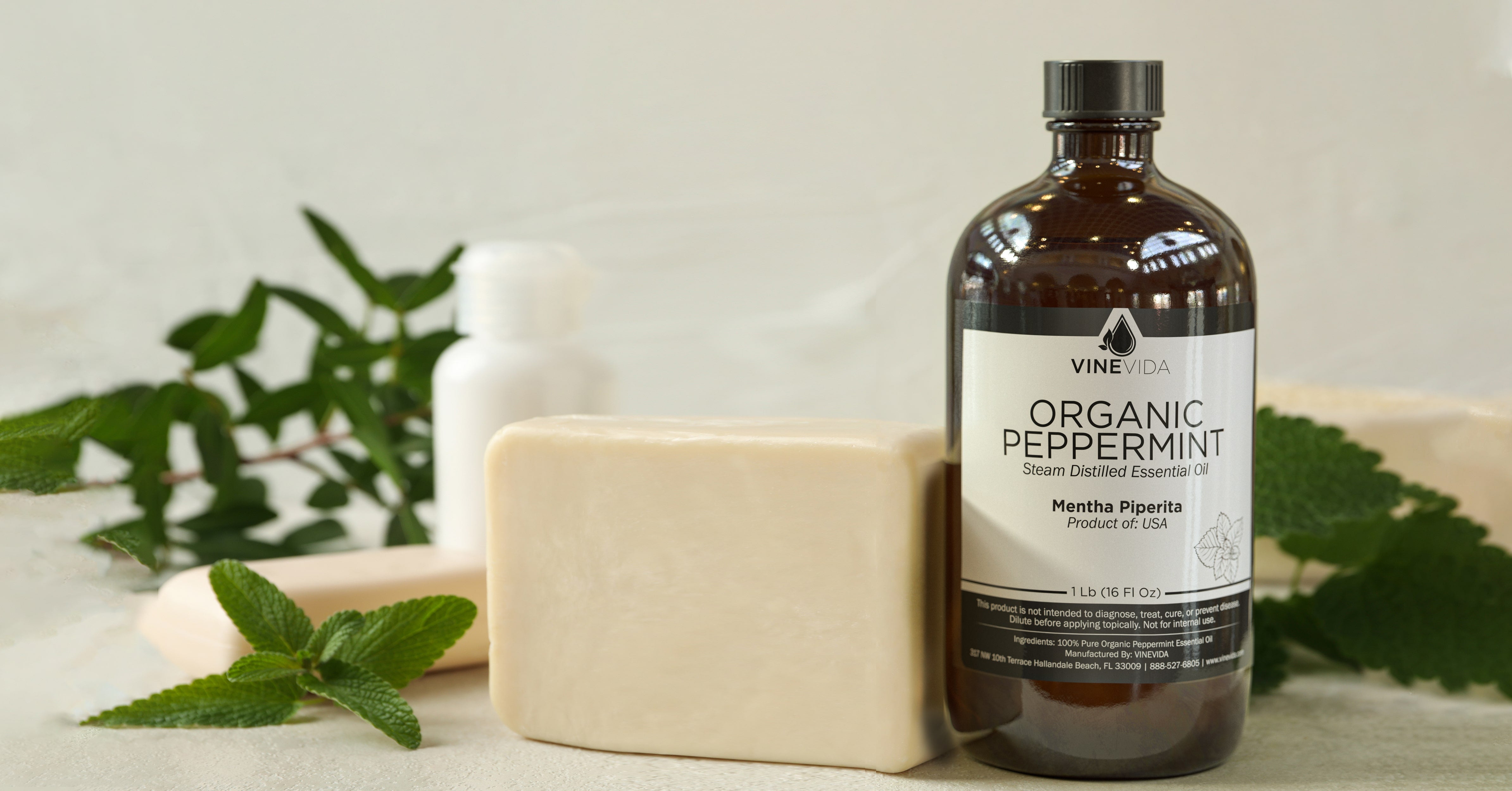 Organic Peppermint Essential Oil Soap Making