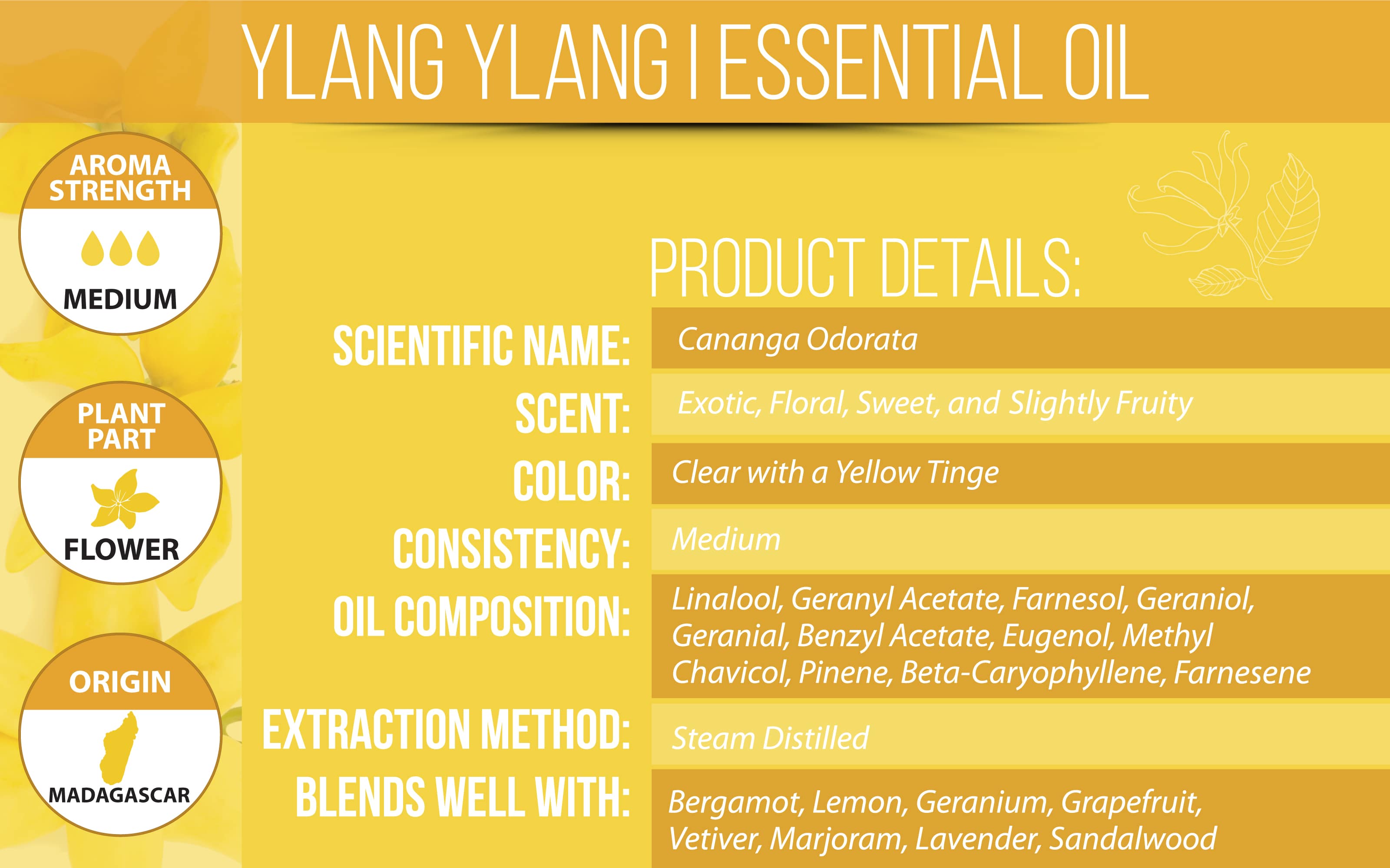 Ylang Ylang Essential Oil Product Details