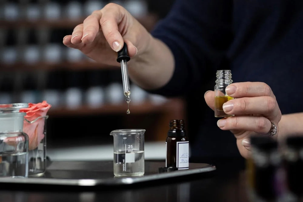 perfumer making perfume