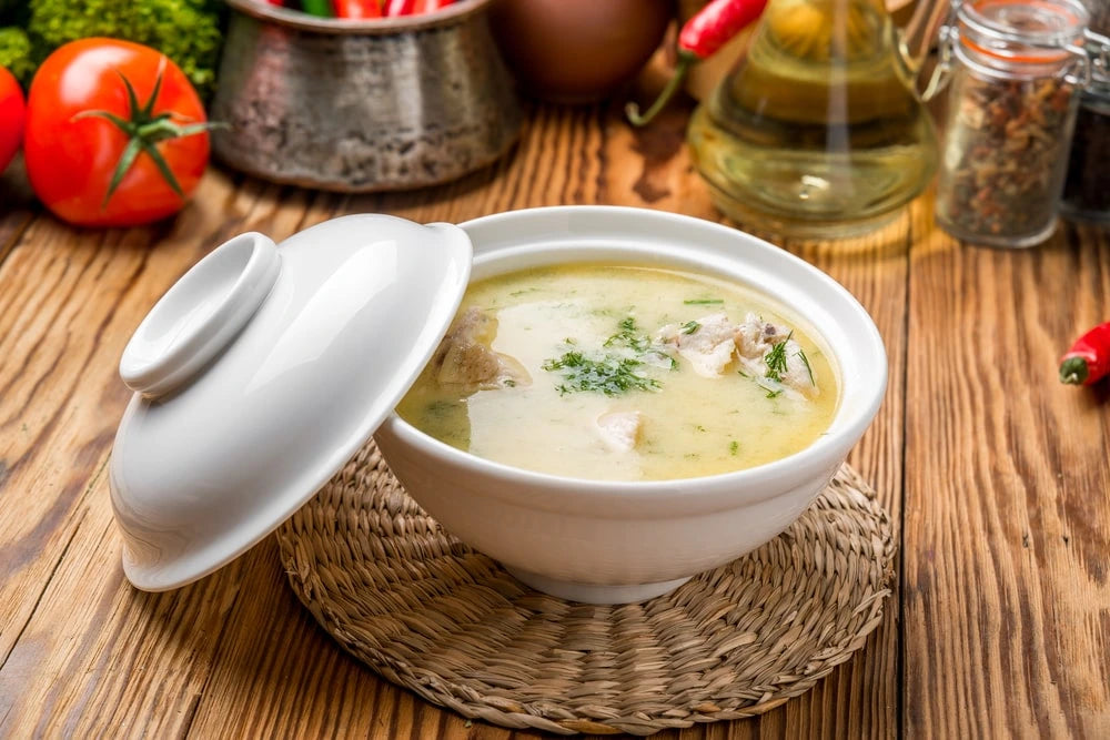 Turkey and Thyme Cream Soup Using Essential Oils For Cooking and Baking
