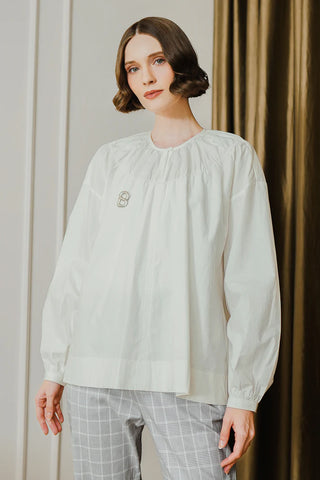 Celana motif dan blouse