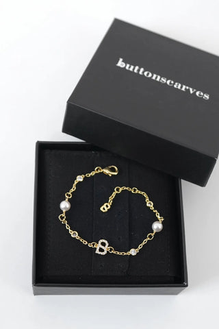 Buttonscarves Signature Bracelet with Pearl