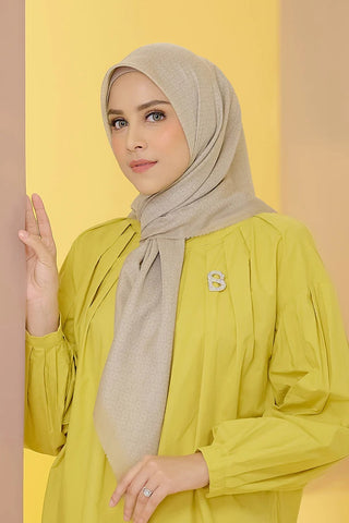 jilbab beige Cocok untuk Baju Kuning