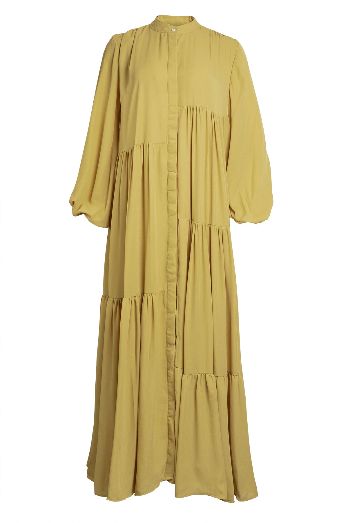 Holly Maxi Dress - Yellow – Buttonscarves
