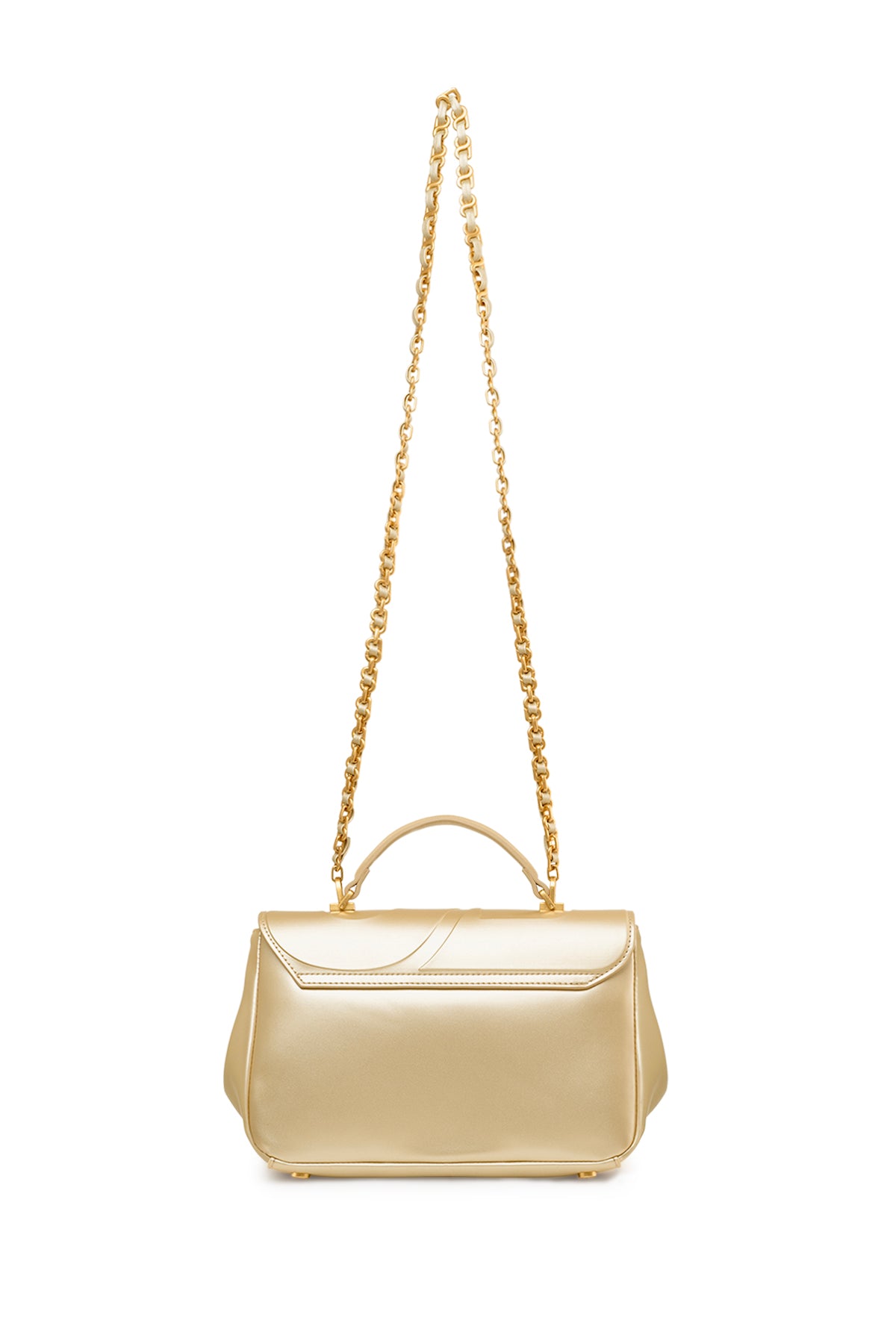Alma Flap Bag Smooth Finish - Gold – Buttonscarves