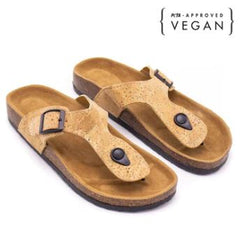 Image of Cork leather sandals ideal for summer