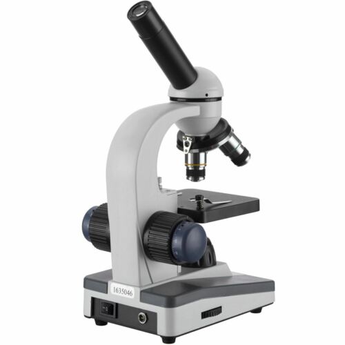 40X-1000X Portable Student Compound LED Microscope 1.3MP USB Camera