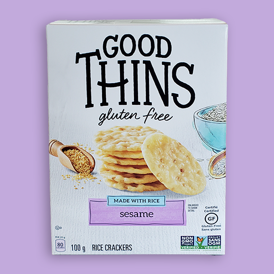 Good Thins Rice Snacks, Poppy & Sesame Seed, Crackers