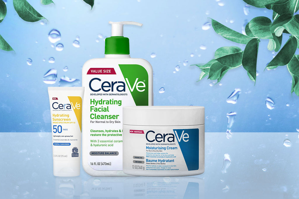 Cerave Skincare Routine for Dry Skin in Dubai and Abu Dhabi and UAE at Shopey