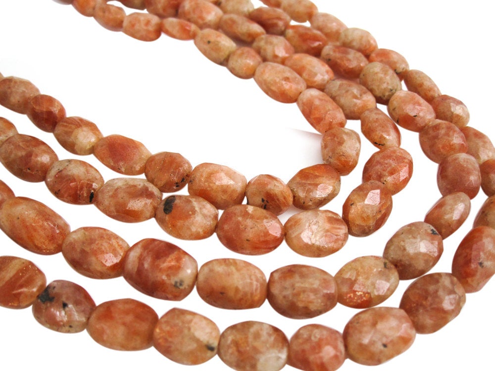 Oregon Sunstone Faceted Rondelle Beads – Sunstone Store