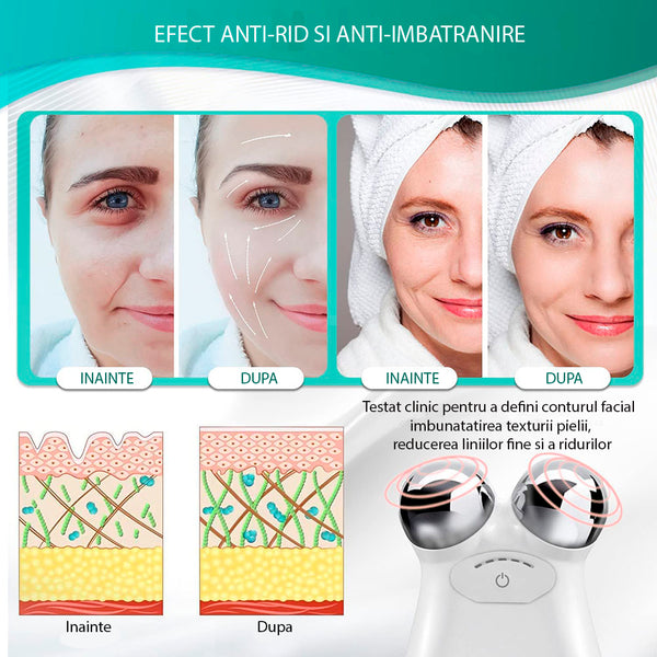 Aparat Tratament Facial cu Microcurenti pentru Lifting Facial 3D