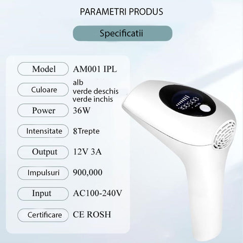 epilator ipl specificatii