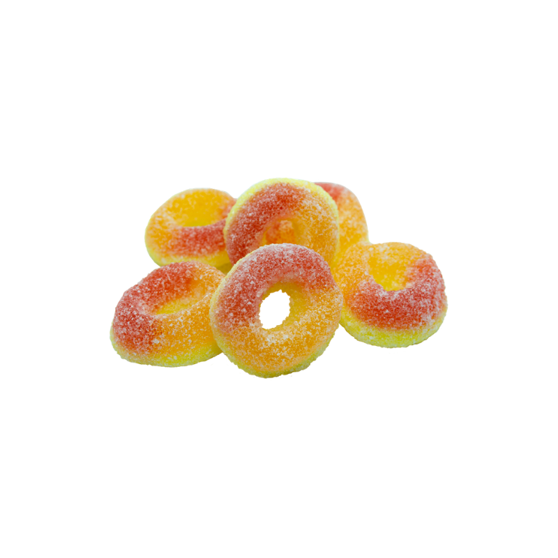 ze dried peach rings