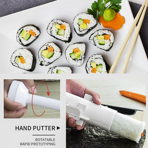 Kitchen Master Sushi Maker: Easy DIY Sushi Tool With Bazooka, Meat