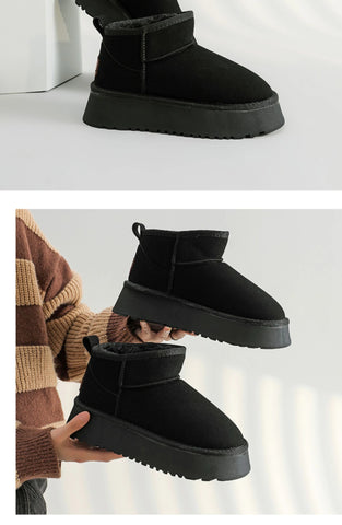 ugg-ultra-mini-platform-dupe suede-ankle-boots - boots faux-fur best-winter-slip-on-shoe- platform-ugg-dupes