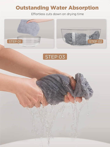 Ultra-Soft Hair Drying Towel for Gentle Care