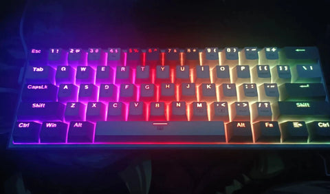 60% Wired RGB Gaming Keyboard Mechanical Keyboard in action